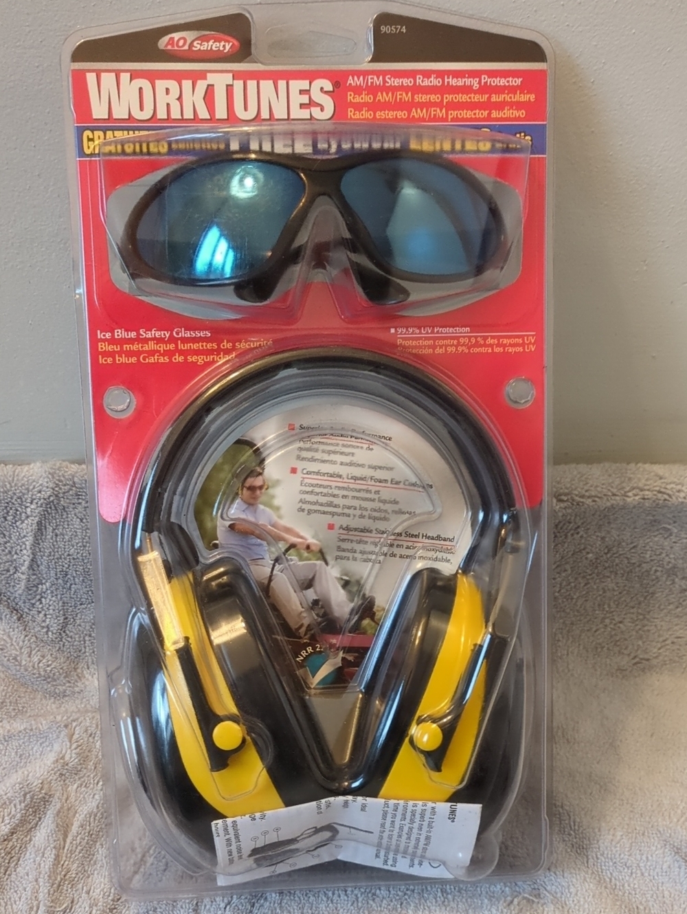 NIP WorkTunes Over-Ear Electronic Hearing Protector Headphones - Yellow/Black